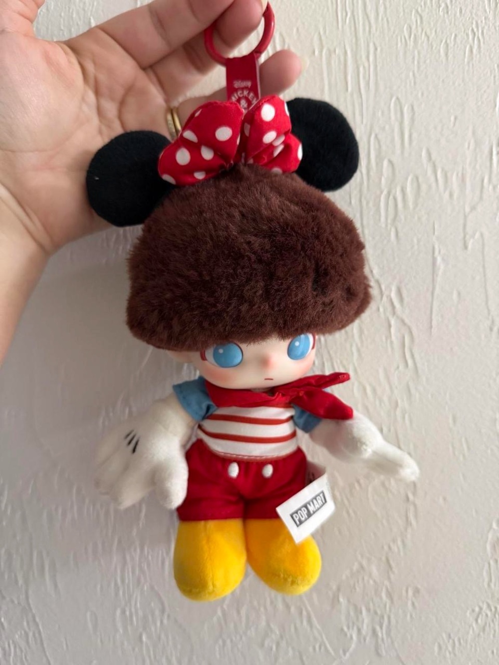 Pop Mart x Disney Dimoo World Minnie Plush Keychain -